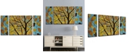 Ready2HangArt 'Ginkgo' 3 Piece Abstract Canvas Wall Art Set,30x60"